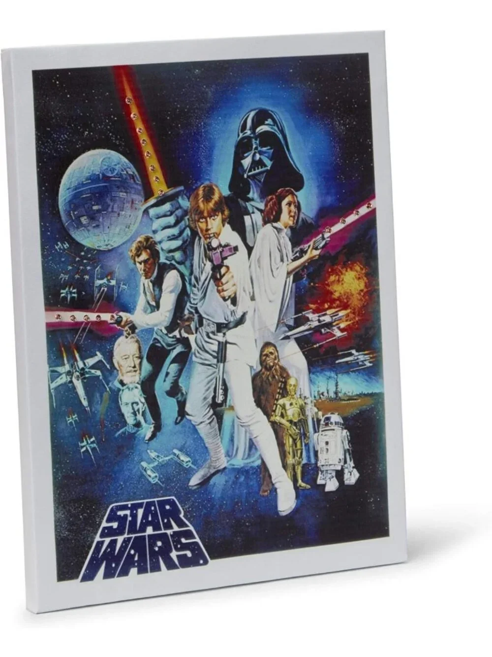 Vintage 1977 Star Wars Movie Poster Canvas - Unframed Wall Art for Home Decor
